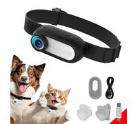 ehomful Collar de cámara HD 1080P para gatos con grabación de video, mini cámara deportiva inalámbrica, cámaras de acción pequeñas, cámara corporal para suministros de mascotas/cosas, regalo de