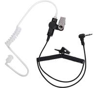 ehomiiii Tubo acústico universal para conectores de 3,5 mm - Auriculares transparentes con clip de sujeción, incluye 10 pares de tapones para los oídos, auriculares para radios y dispositivos