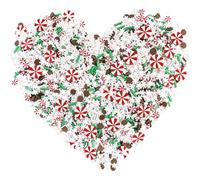 EHOPE Chispas de resina de Navidad, chispas de resina falsas, chispas de arcilla polimérica, rodajas de arcilla polimérica para arte de uñas, manualidades, pastel y teléfono (azúcar verde + caramelo