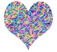 EHOPE Chispas falsas de resina de 50 g, chispas de caramelo falsas, chispas de arcilla, rodajas de arcilla polimérica, rodajas de arcilla polimérica para arte de uñas, manualidades, pasteles, funda de