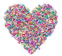 EHOPE Gránulos falsos de polímero de 50 g, chispas de arcilla para uñas de resina, rebanadas de caramelo falso, para arte de uñas, manualidades, pasteles, funda de teléfono (gránulos de azúcar-6)