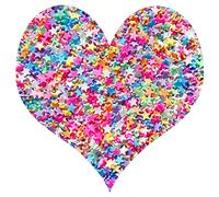 EHOPE Gránulos falsos de resina de 50 g, chispas de arcilla de polímero para arte de uñas, manualidades, pasteles, funda de teléfono (rebanadas de pentagrama verde-20-A)