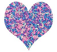 EHOPE Gránulos falsos de resina de 50 g, chispas de arcilla de polímero para arte de uñas, manualidades, pasteles, funda de teléfono (50 g, gránulos de azúcar morados largos, 16 A)