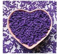 EHOPE Gránulos falsos de resina de 50 g, chispas de arcilla de polímero para arte de uñas, manualidades, pasteles, funda de teléfono (10-morado oscuro)