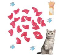 EHOTER 100 tapas para uñas de gato, cubiertas de uñas de gato con adhesivos, fundas de plástico suave para gatos y mascotas, fundas profesionales de uñas para mascotas, antiarañazos, colchón de sofá