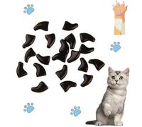 EHOTER 100 tapas para uñas de gato, cubiertas de uñas para gatos, tapas de uñas de gatito con adhesivos, fundas de plástico suave para mascotas, gatos, fundas profesionales para uñas de mascotas,
