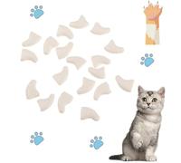 EHOTER 100 tapas para uñas de gato, fundas de uñas para gatos con adhesivos, fundas de plástico suave para gatos y mascotas, fundas profesionales para mascotas, antiarañazos, sofá, colchón (XS,