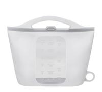 EHOTER Bolsas esterilizadoras de vapor de silicona para microondas, bolsas de vapor reutilizables de 1,5 L para el hogar y viajes, bolsa de silicona para guardar biberones de bebé, accesorios, Paquete