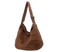 EHOTER Bolso bandolera de lona casual para mujeres y hombres, bolso grande de mensajero, para viajes y trabajo, café, 1
