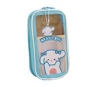 EHOTER Bonito estuche estético para niñas, estuche de gran capacidad, duradero, con patrón de dibujos animados, impermeable, para la escuela, para niñas, niños y adolescentes, Blue, Sencillo