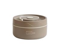 EHOTER Contenedor de sopa de acero inoxidable 304 de doble capa, portátil, redondo, aislado, para almuerzo, boca ancha, caja bento de 420 ml para el trabajo, la escuela, comedor al aire libre (café)