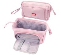 EHOTER Estuche grande para lápices para niñas, gran capacidad, bolsa de mano para bolígrafos, organizador de papelería, bolsa de maquillaje para oficina, para estudiantes universitarios, niñas, niños