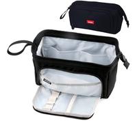 EHOTER Estuche grande para lápices para niñas, gran capacidad, bolsa de mano para bolígrafos, organizador de papelería, bolsa de maquillaje para oficina, para estudiantes universitarios, niñas, niños