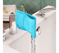 EHOTER Funda protectora para grifo de agua para bebé, anticolisión, creativa, con forma de elefante, para grifo de baño, tina, protector de seguridad para grifo de agua (azul)
