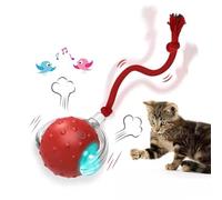 EHOTER Juguetes interactivos para gatos con activación por movimiento y chirping rodando súper rápido en la alfombra, juego de fiesta feliz con gatitos, estimula los instintos de caza de los gatos