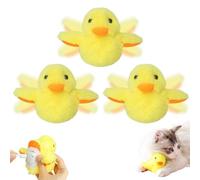 EHOTER Juguetes para gatos, pato aleteo recargable, juguete para gatos de pato aleteo 2024, juguete de peluche activado por tacto, juguetes interactivos para ejercicio para gatos con sonido realista