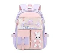 EHOTER Mochila Kawaii para niñas, de arena movediza, puerta de refrigerador, mochila para niñas, bonita mochila escolar para la escuela, mochila para adolescentes, mochila escolar, Purple, L