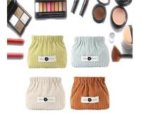 EHOTER Organizador de corbatas elásticas de pana para el pelo, portátil, bolsa de almacenamiento elástica, bolsa de pana para pintalabios, bolsa pequeña para cosméticos, manualidades,