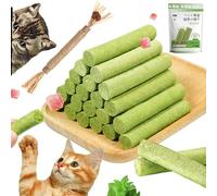 EHOTER Palo de dentición de hierba para gatos con juguete para masticar, limpieza de dientes de gato, palo de hierba para gatos, calma, ansiedad y estrés, masticadores agresivos, regalo para dueños de