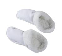 EHOTER Plantillas para zuecos Crocs de repuesto, forro cálido, forro de piel blanca, forro interior de zapatos para zapatos, zuecos, extraíble (39-40, color blanco)