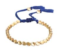 EHOTER Pulseras de cuentas de cobre tibetano hechas a mano para hombres y mujeres, pulseras budistas de buena suerte, pulsera de cuerda y brazaletes, joyería de cuentas de la suerte, talla única,