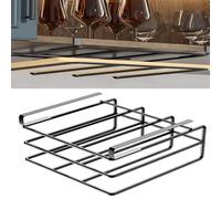 EHOTER Soporte para tabla de cortar, almacenamiento debajo del estante, organizador de cocina de acero inoxidable sin taladrar en armario, cocina, despensa, armario, organizador de almacenamiento