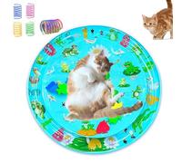 EHOTER Tapete sensorial de agua para gatos 2024, tapete sensorial de agua para gatos, tapete sensorial interactivo grueso para mascotas, almohadilla sensorial de agua para mascotas para que los gatos