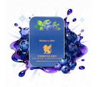 Ehrenzahn - Palillo de dientes premium con sabor intenso, 100 palillos aromáticos por lata, para un aliento fresco y para eliminar hábitos desagradables, 7 variedades a elegir (menta arándano)