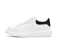 EHRMKJYPZ Zapatos blancos pequeños para mujer, zapatos de plataforma de pizarra blanca, zapatos versátiles para parejas, zapatos casuales