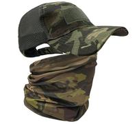 ehsbuy Camuflaje Gorras de Hombre Beisbol con Braga Cuello Enfriados Militar Tactica Verano Gorra Trucker Pasamontañas Militar Bandana Neck Gaiter para Deportes al Aire Libre en Bicicleta de Caza