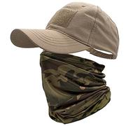 ehsbuy Gorra Hombres TáCtica Gorra de BéIsbol Camuflaje Bufanda Facial Ejército Táctico Militar Sombrero Cuello Tubo Snoods para Correr Camping Deportes