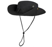 ehsbuy Gorro Pescador Safari Sombrero Hombre Verano ala Ancha Plegable Transpirable Estilo Vaquero Explorador Boonie Bucket Hat con Correa de Barbilla Ajustable