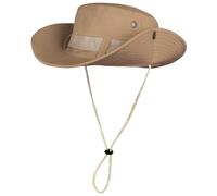 ehsbuy Gorro Pescador Safari Sombrero Hombre Verano ala Ancha Plegable Transpirable Estilo Vaquero Explorador Boonie Bucket Hat con Correa de Barbilla Ajustable