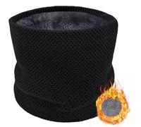ehsbuy Invierno Braga Cuello Hombre Termica Cuellos y Bufanda Tubular Revestimiento de Lana de Punto Grueso Bragas Cuello Scarf Mujer para Moto Bicicleta Deportivo