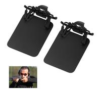 Ehuihuan 2 Pcs Parche para Gafas de Tiro 4x5cm, Gafas de Tiro Precision Parche, Gafas de Disparo Oclusor, Clip en Máscara de Ojos, Asistencia de Objetivo de Tiro con Arco (Verticalx2)