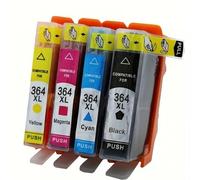 EHxCUF Cartucho de Tinta Compatible con 364xl para Photosmart 5510 5515 6510 B010A B109A B209A y Deskjet 3070A Printer 364 XL 364XL(4color)