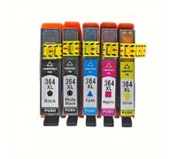EHxCUF Cartucho de Tinta Compatible con 364xl para Photosmart 5510 5515 6510 B010A B109A B209A y Deskjet 3070A Printer 364 XL 364XL(5color)