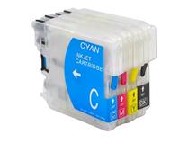 EHxCUF Cartucho de Tinta Recargable LC38 LC39 LC60 LC980 LC985 LC1100 Compatible con DCP-145C J125 J315W J415W J515W J615 J615W MFC Impresiones