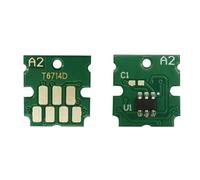 EHxCUF Chip DE Mantenimiento Chip T6714 TANTADOR DE INTERROLLO DE INTERRUCIO Compatible con Workforce Pro WF-C8690 WF-C869R WF-C8610 WF-C8190 WF-C878R WF-C879R Modelos Part T671400(1 PCS)