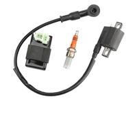 EHxCUF Kit de bujía de bujía de Bobina de Bobina de Encendido de 12v con 50cc 70cc 110cc 125cc 150cc 200cc 250cc Scooter Scooter Cuad Bike Motorcycle Motores