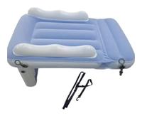 EHYSYN Colchón de Aire portátil Cama Inflable del Aeroplano del Viaje de la Cama del Viaje con los Lados Altos Ligeros e inflables(Purple Air Bed)