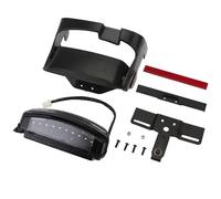 EHYSYN Moto Luces Traseras Compatible con Harley Dyna Fat Bob FX Softail FXS FLS, luz de intermitente trasero para motocicleta, freno trasero, matrícula para correr(Transparent)