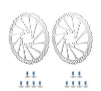 EHYSYN Tambor Trasero para Bicicleta 2 uds Rotor de Freno de Disco de Bicicleta con 6 Pernos 140mm 160mm 180mm bujes de Bicicleta Rotor de Freno de Disco Accesorios de Bicicleta(180mm 2pcs)