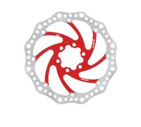 EHYSYN Tambor Trasero para Bicicleta Disco de Freno R6 MTB 140 160 180MM Bicicleta de montaña Rotor de Pinza mecánica hidráulica para Bicicleta Vtt BMX Carretera(R6 160 Red)