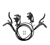 EHYSYN Tambor Trasero para Bicicleta Freno de Disco hidráulico para Bicicleta, rotores de 160mm, Placa de Pinza Aceite, Abrazadera Delantera y Trasera de montaña, Mango de 22,2mm, Pilar(Black-LFRR)