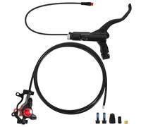 EHYSYN Tambor Trasero para Bicicleta Juego de Frenos de Disco hidráulico para Bicicleta, 2 pistones, presión de Aceite, Freno MTB, 1100mm, 1850mm, para Bicicleta, Scooter, MTB, Plegable(Rear)