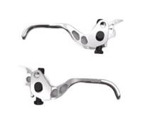 EHYSYN Tambor Trasero para Bicicleta Manija de Palanca de Freno Compatible con Shimano SLX M6100 XT M8100, Accesorio de reparación de Repuesto de Freno hidráulico(A Pair of Silver Bra)