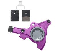 EHYSYN Tambor Trasero para Bicicleta Pinza de Freno hidráulico de Montaje Plano para Bicicleta, Kit de Bicicleta de Barra Plana de Carretera MTB de 2 pistones, Multicolor(2 Piston Purple)