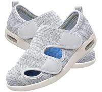 EIASER Zapatillas Ortopédica para ensanchar Ajustable, Calzado Ortopédico Extra Ancho, Zapatos Antideslizantes para Caminar para Ancianos, Zapatillas Artríticas Hinchadas,Beige,37.5EU