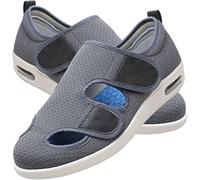 EIASER Zapatos para Diabéticos, Mujeres Zapatos De Edema Ajustables Zapatos para Caminar, Señoras Sandalias Ortopédicas Cómodas Extra Anchas Ancianos para Unisex,Beige,39EU